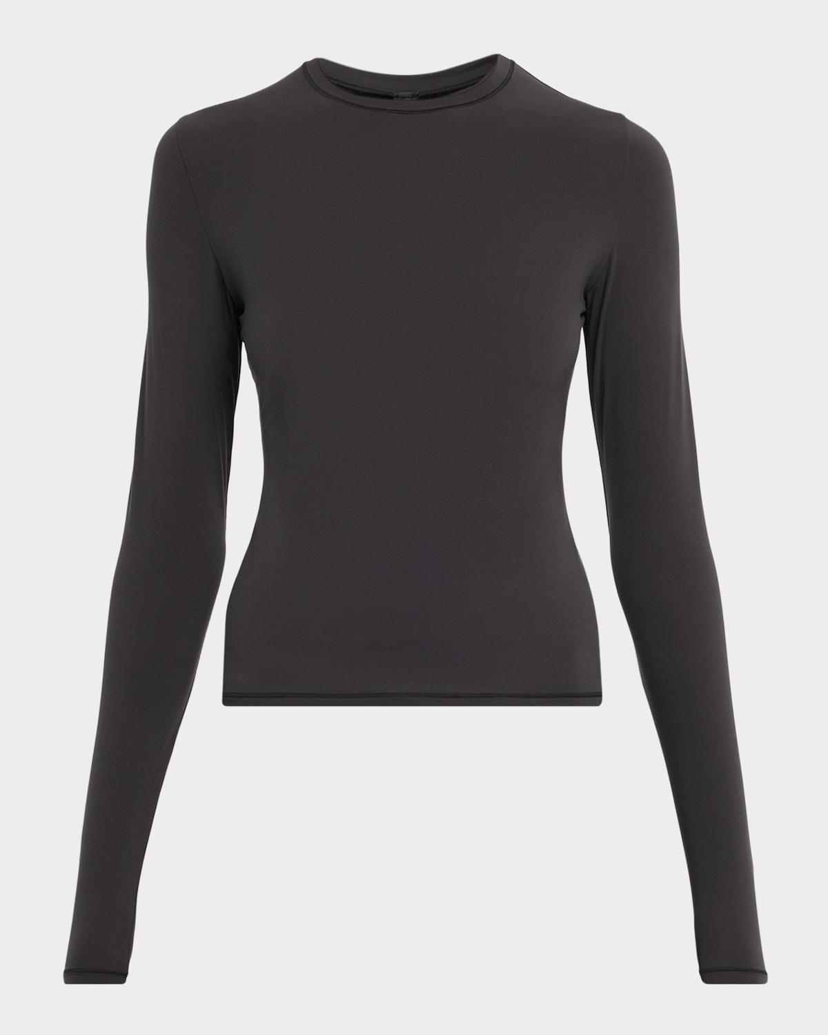SKIMS Fits Everybody Crewneck Long-Sleeve T-Shirt