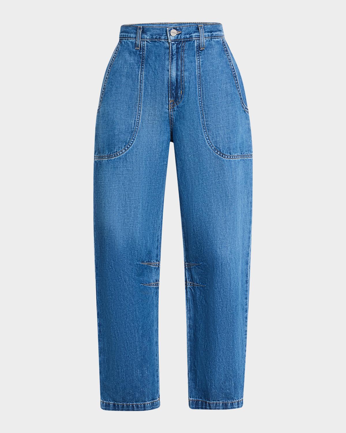 TWP Jetties Barrel-Leg Jeans