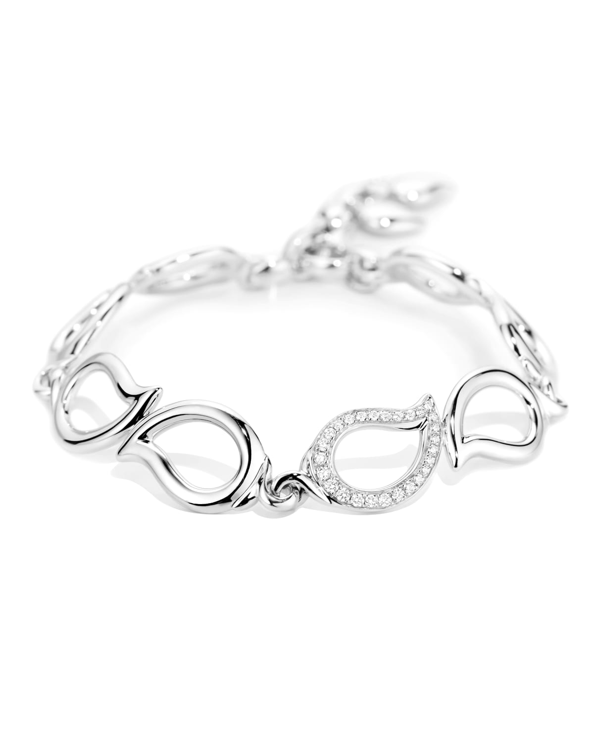 Tamara Comolli Signature 18K White Gold Diamond Bracelet