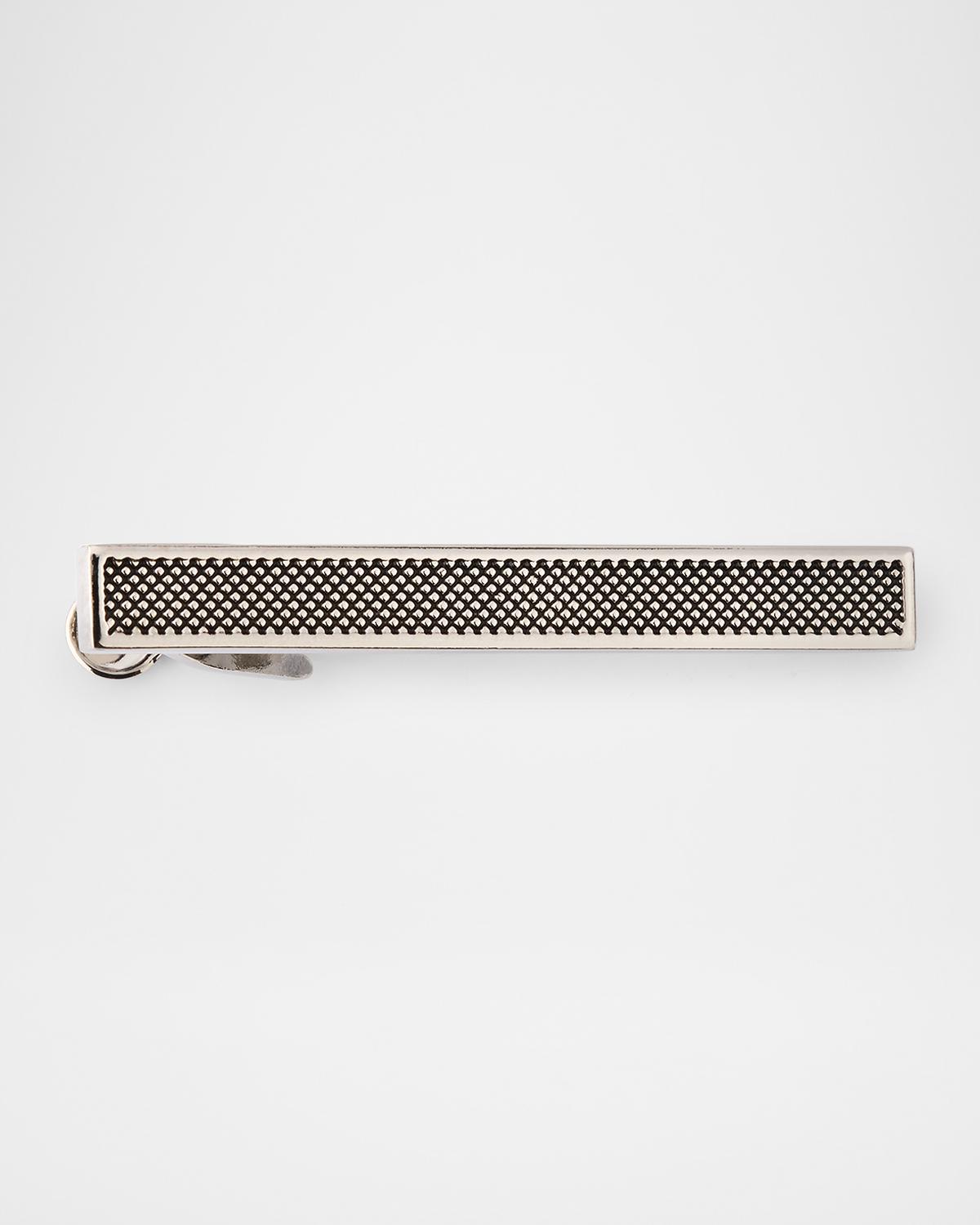 Link Up Men's Textured Brass Tie Bar
