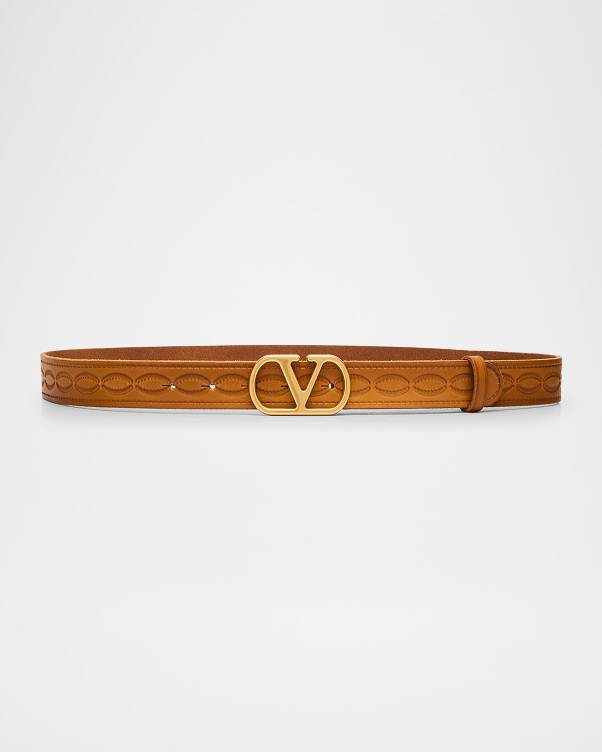 Valentino Garavani VLogo Signature Leather Belt, 30mm