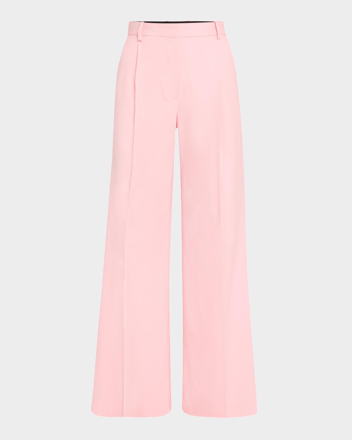 ARGENT Pleated Wide-Leg Seasonless Wool Trousers