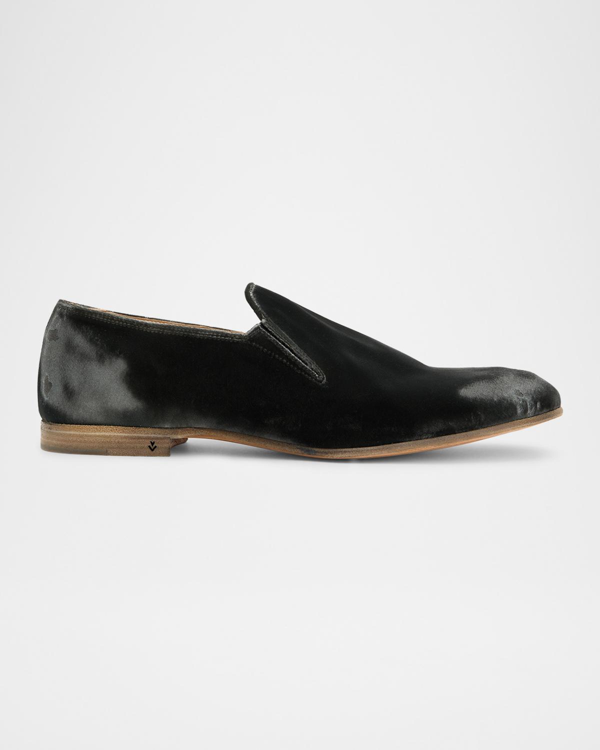 John Varvatos Men's Venice Distressed Velvet Loafers