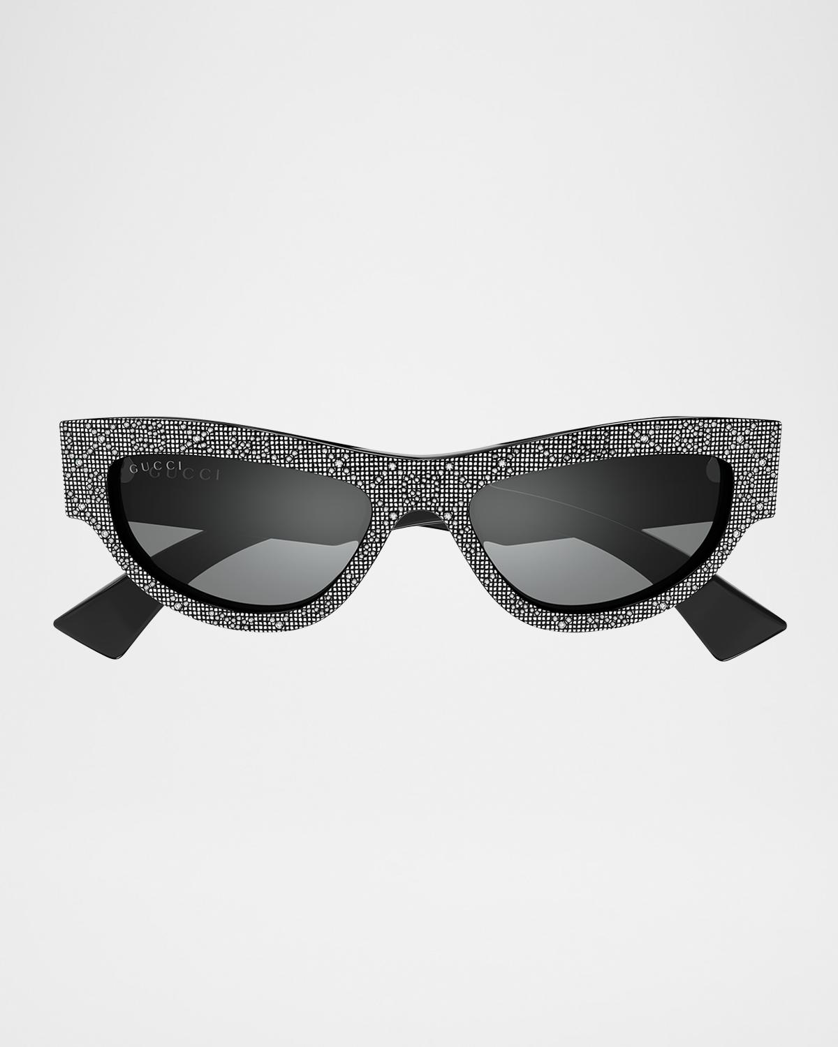 Gucci Recycled Acetate Cat-Eye Sunglasses