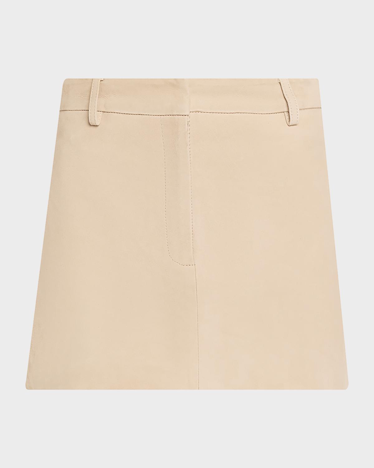AEXAE Suede Mini Skirt