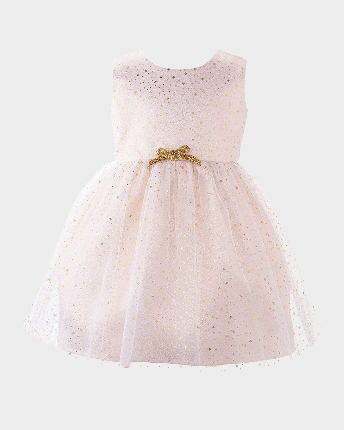 Rachel Riley Girl 's Sparkle Star Tulle Dress, Size 6M-24M