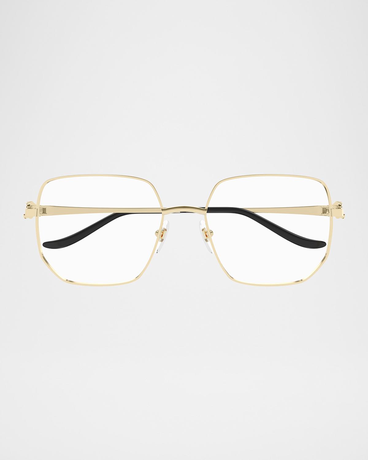 Cartier Rectangle Metal Optical Glasses