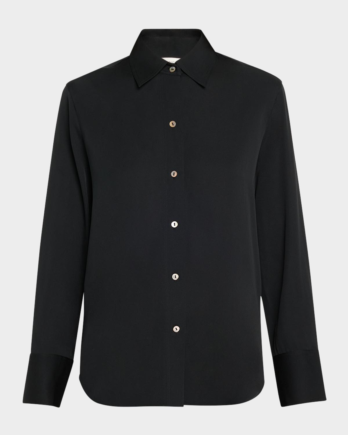 Vince Classic Button-Front Blouse