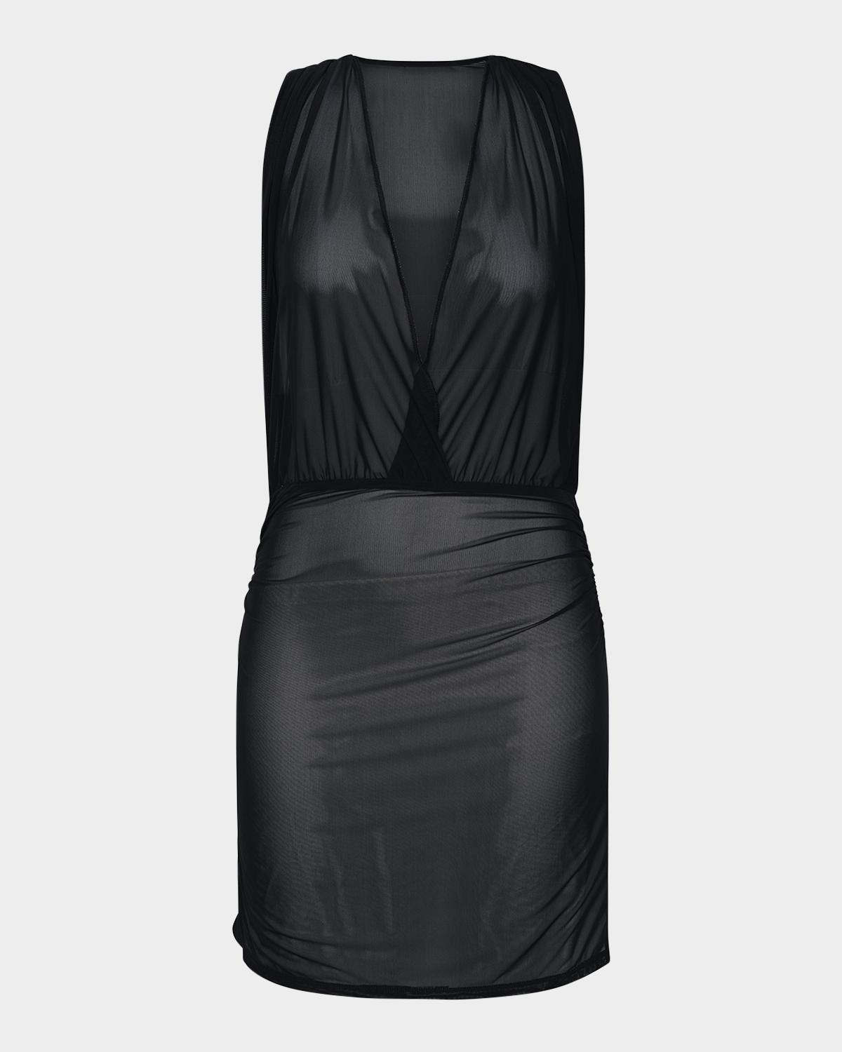 Sunshine 79 Maximal Mesh Mini Dress