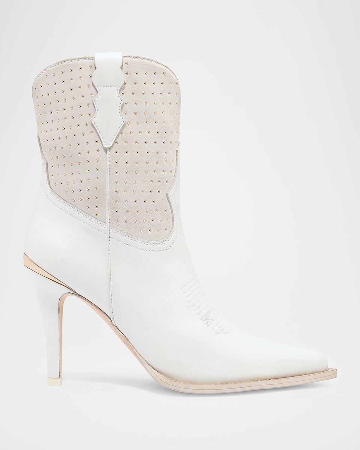 Partlow Wallis Studded Suede Western Booties