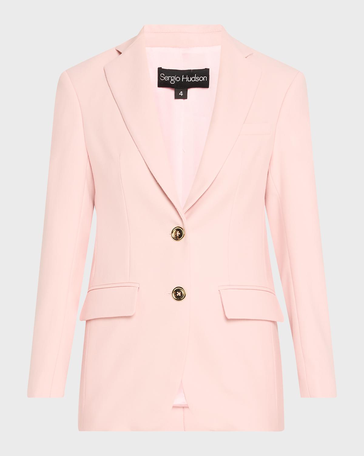 Single-Breasted Wool Blazer