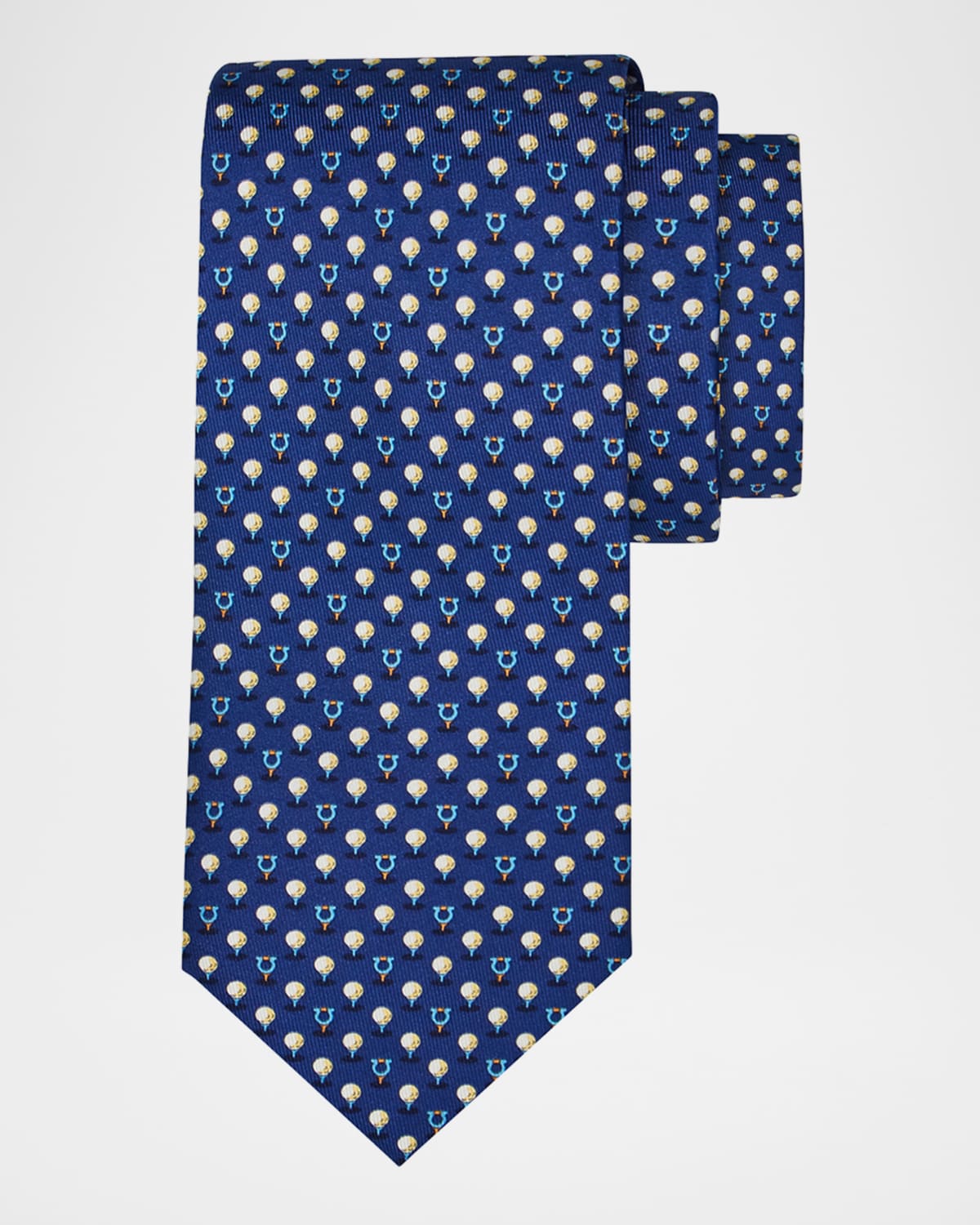 Ferragamo Men's Gancini Golf Tee Silk Tie