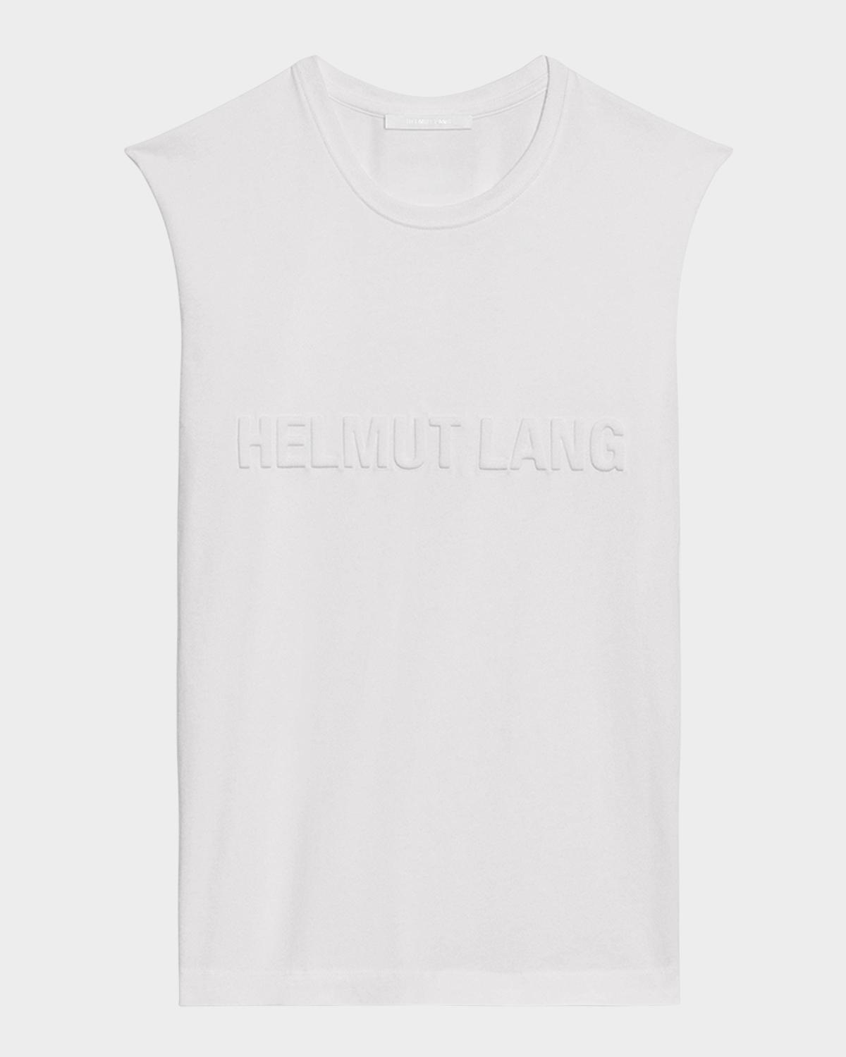 Helmut Lang Men's Embossed Cotton Tank Top