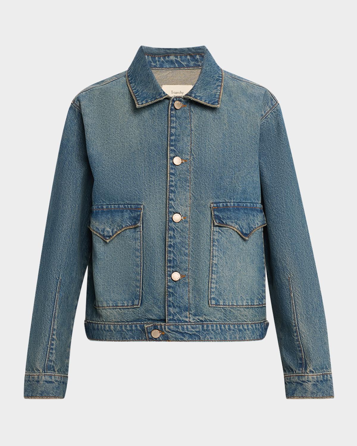 Triarchy Lillian Boxy Western Denim Jacket