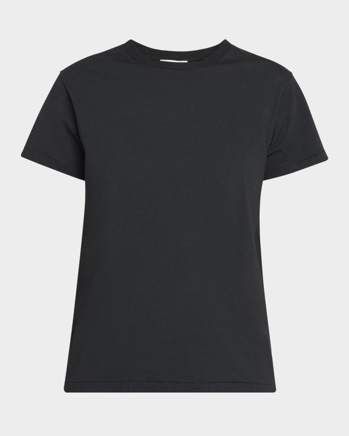 The Row Florie Short-Sleeve Cotton Top