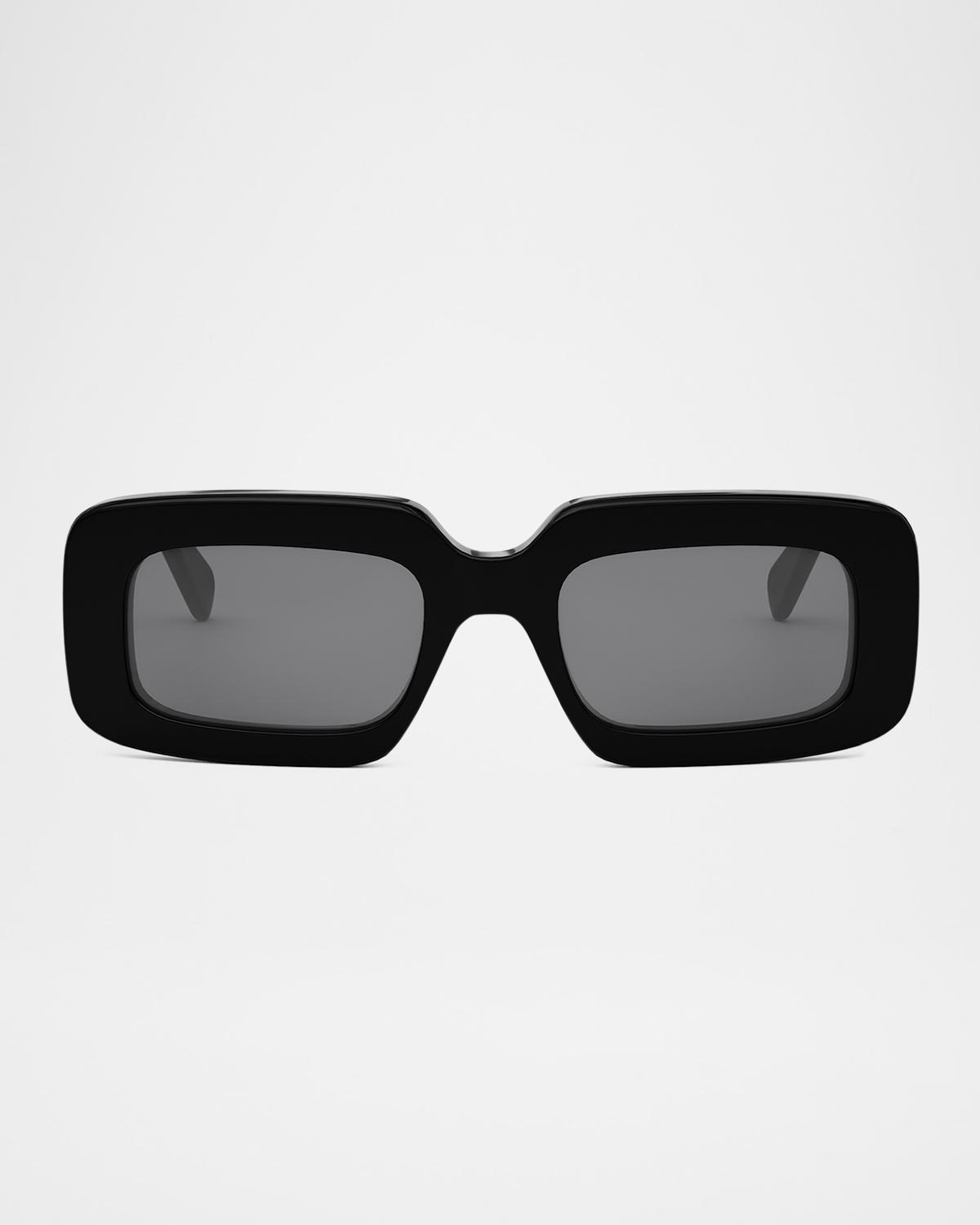 CELINE Men's Triomphe Acetate Rectangle Sunglasses