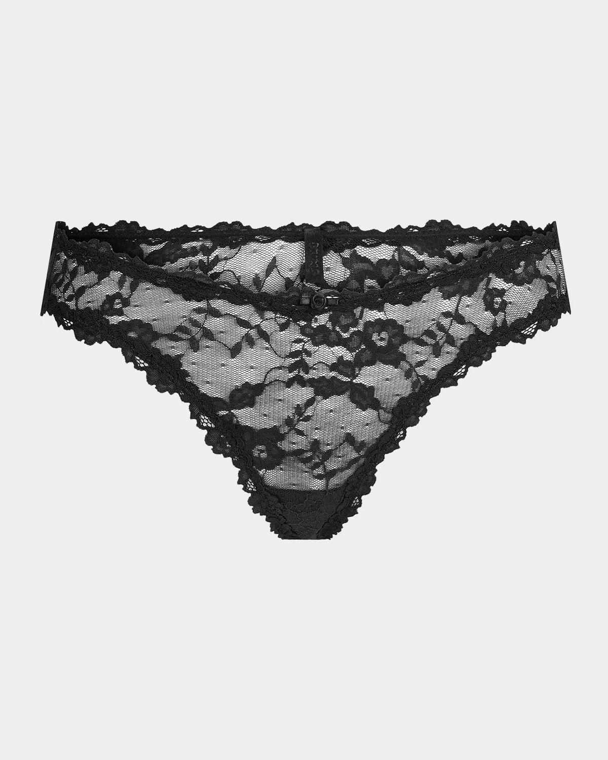 SKIMS Stretch Lace Dipped Thong