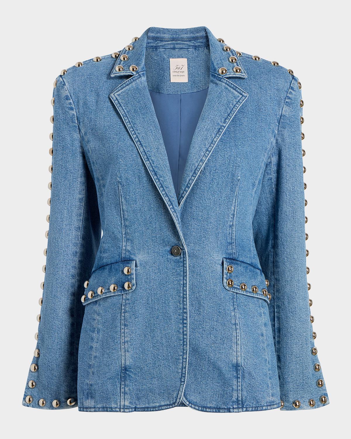 Cinq à Sept Milly Studded Denim Jacket