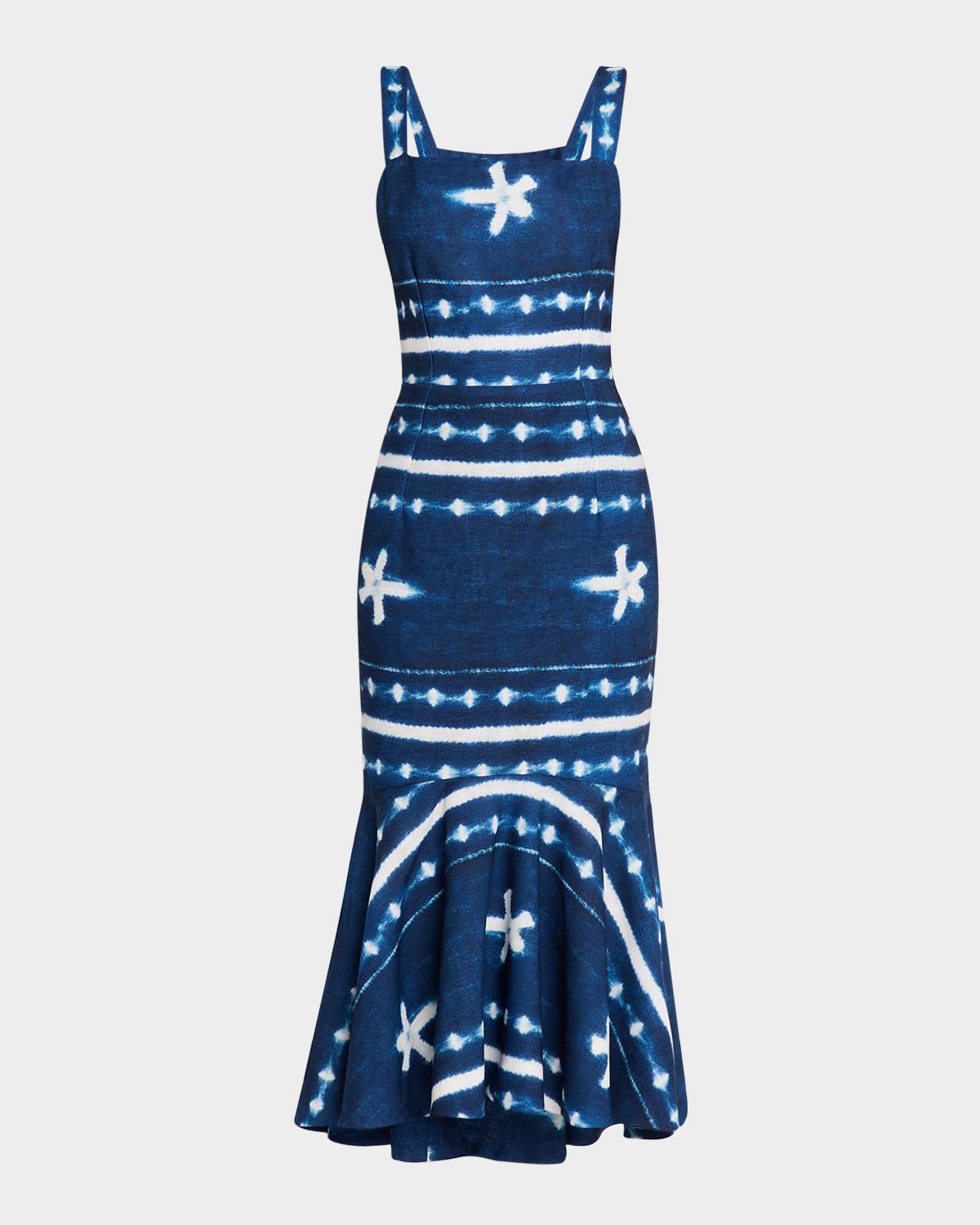 JBQ Natasha Shibori Midi Dress