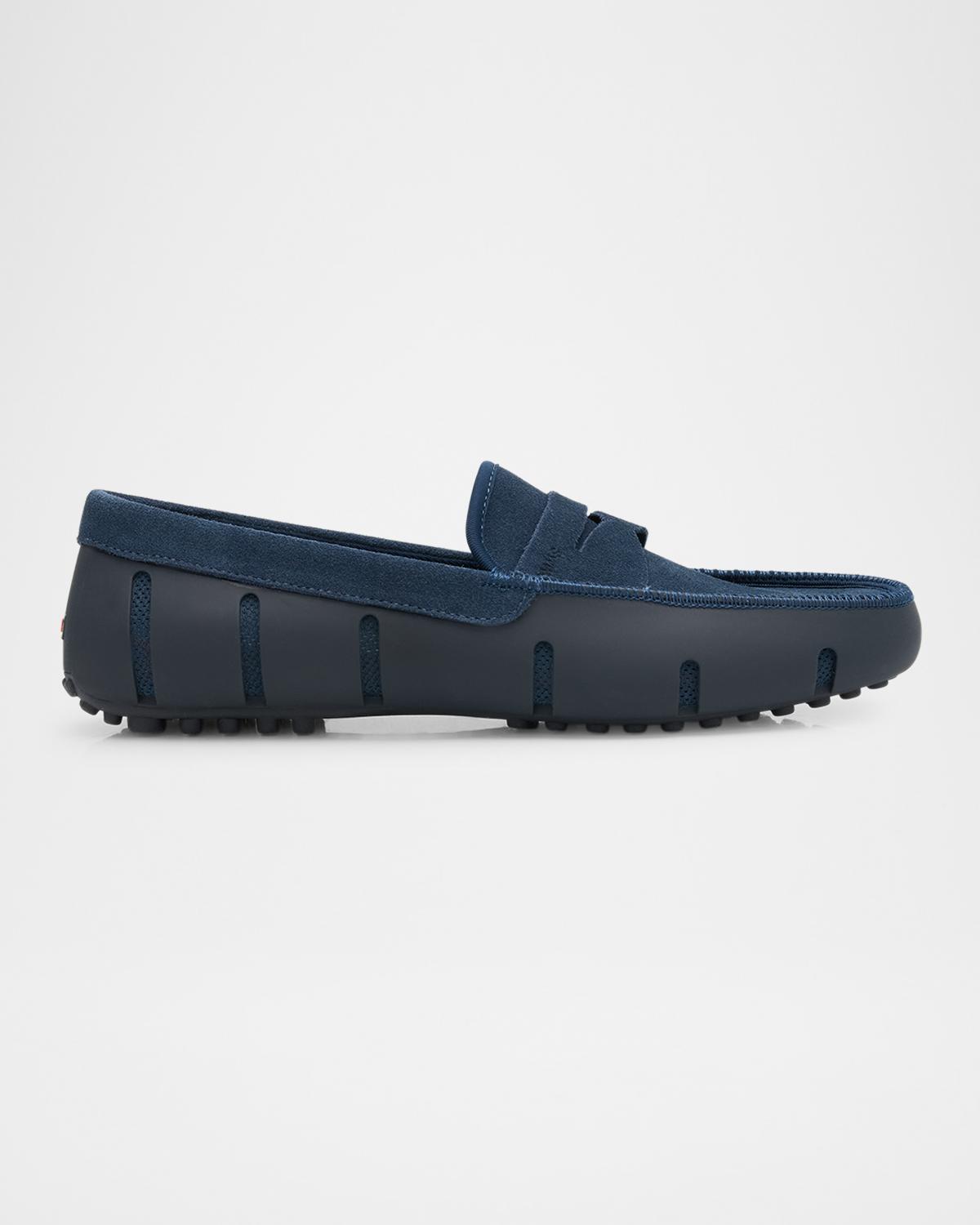 Swims Men's Lux Suede and Rubber Drivers
