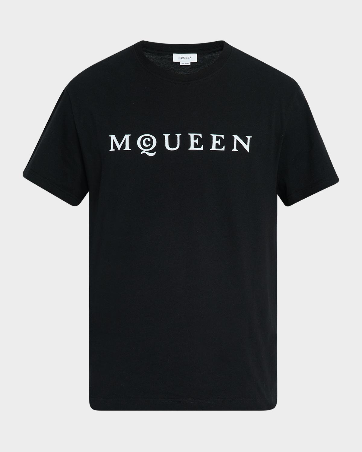 McQueen Men's Flocked Logo T-Shirt
