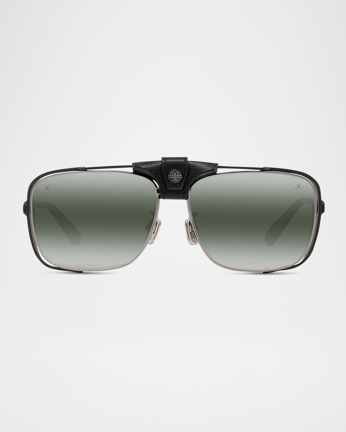 Vuarnet Men's Arctic 02 Titanium Aviator Sunglasses