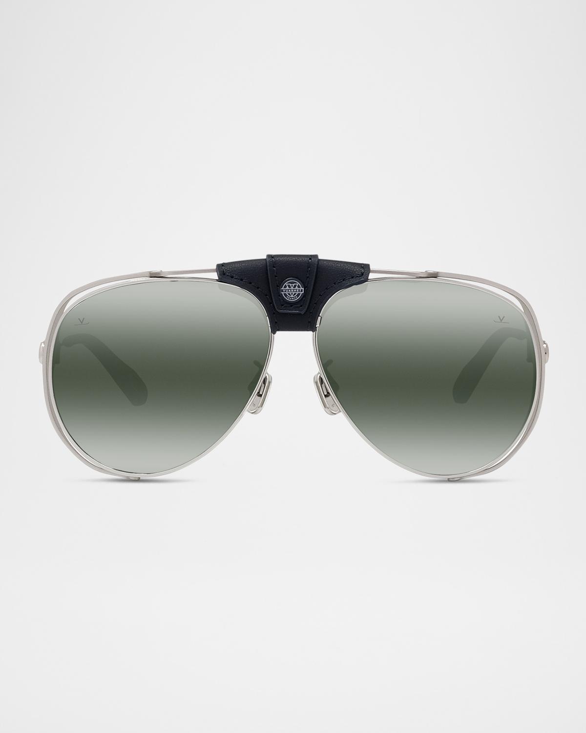 Vuarnet Men's Arctic 01 Titanium Aviator Sunglasses