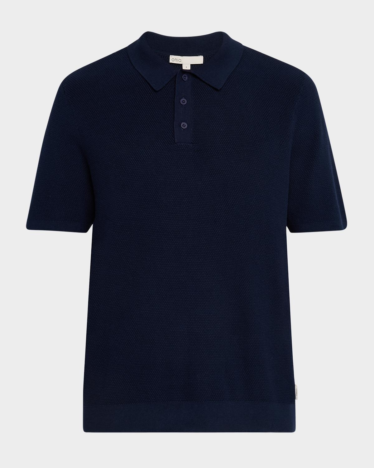 Onia Men's Cotton Knit Polo Shirt