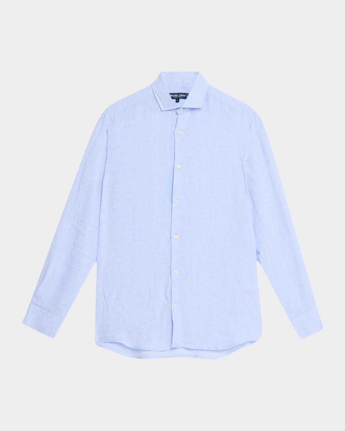 Frescobol Carioca Men's Antonio Linen Casual Button-Down Shirt