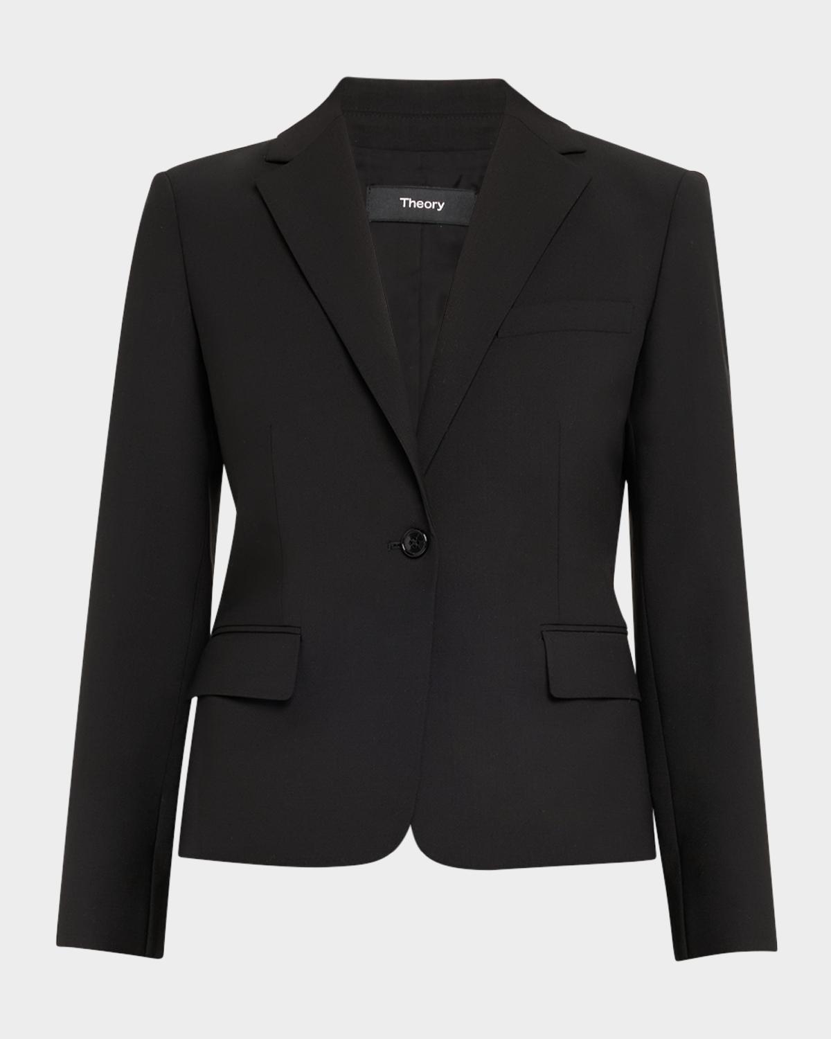 Theory Slim One-Button Jacket