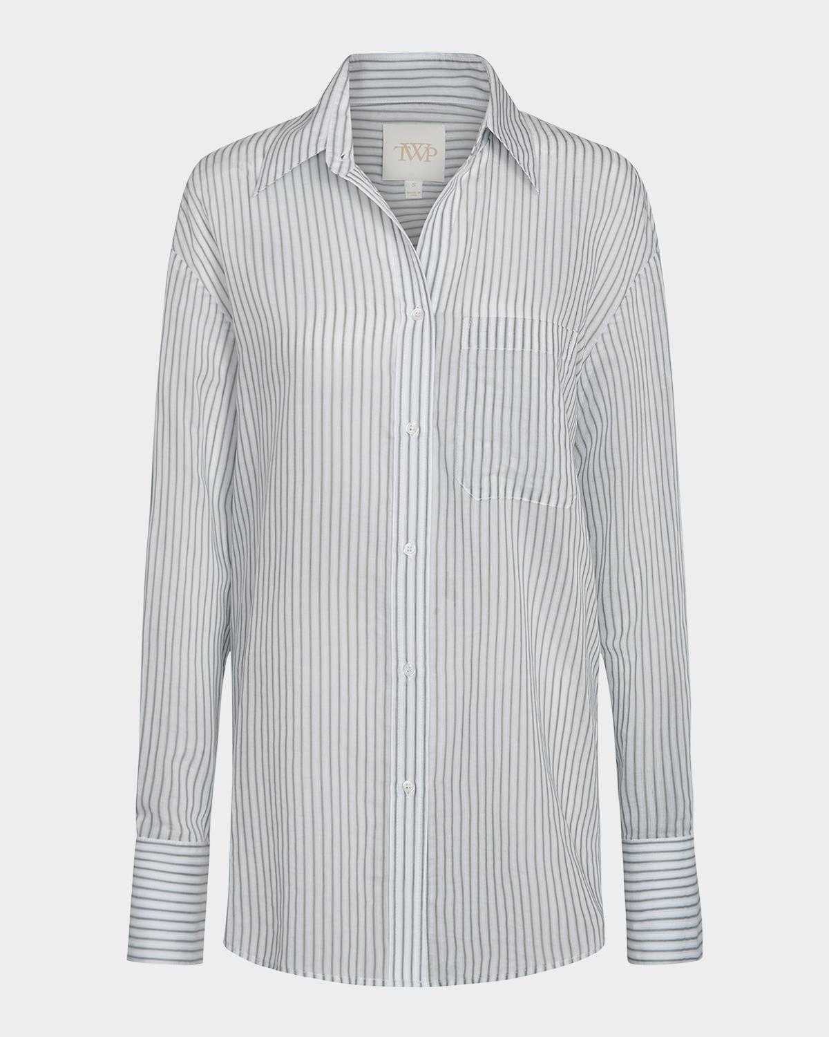TWP Big Joe Striped Button-Front Shirt