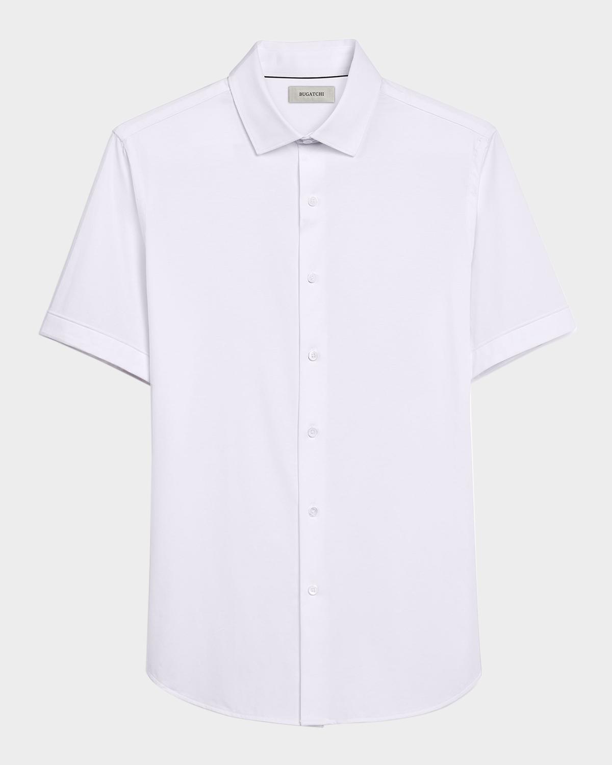 Bugatchi Men's Miles Slim Short Sleeve Shirt