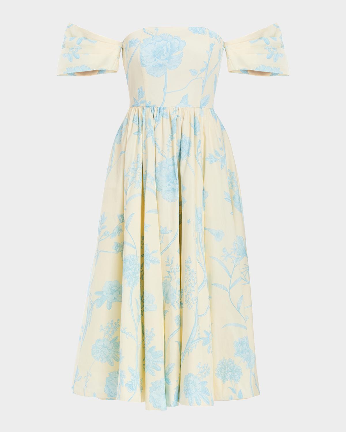 Mestiza New York Odette Off-Shoulder Cotton Midi Dress