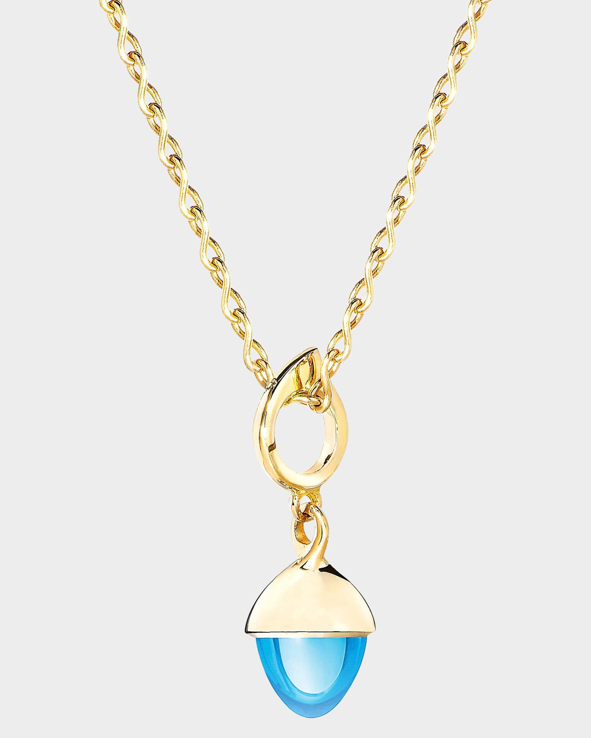 Tamara Comolli 18K Gold Swiss Blue Topaz Mikado Bouquet Pendant