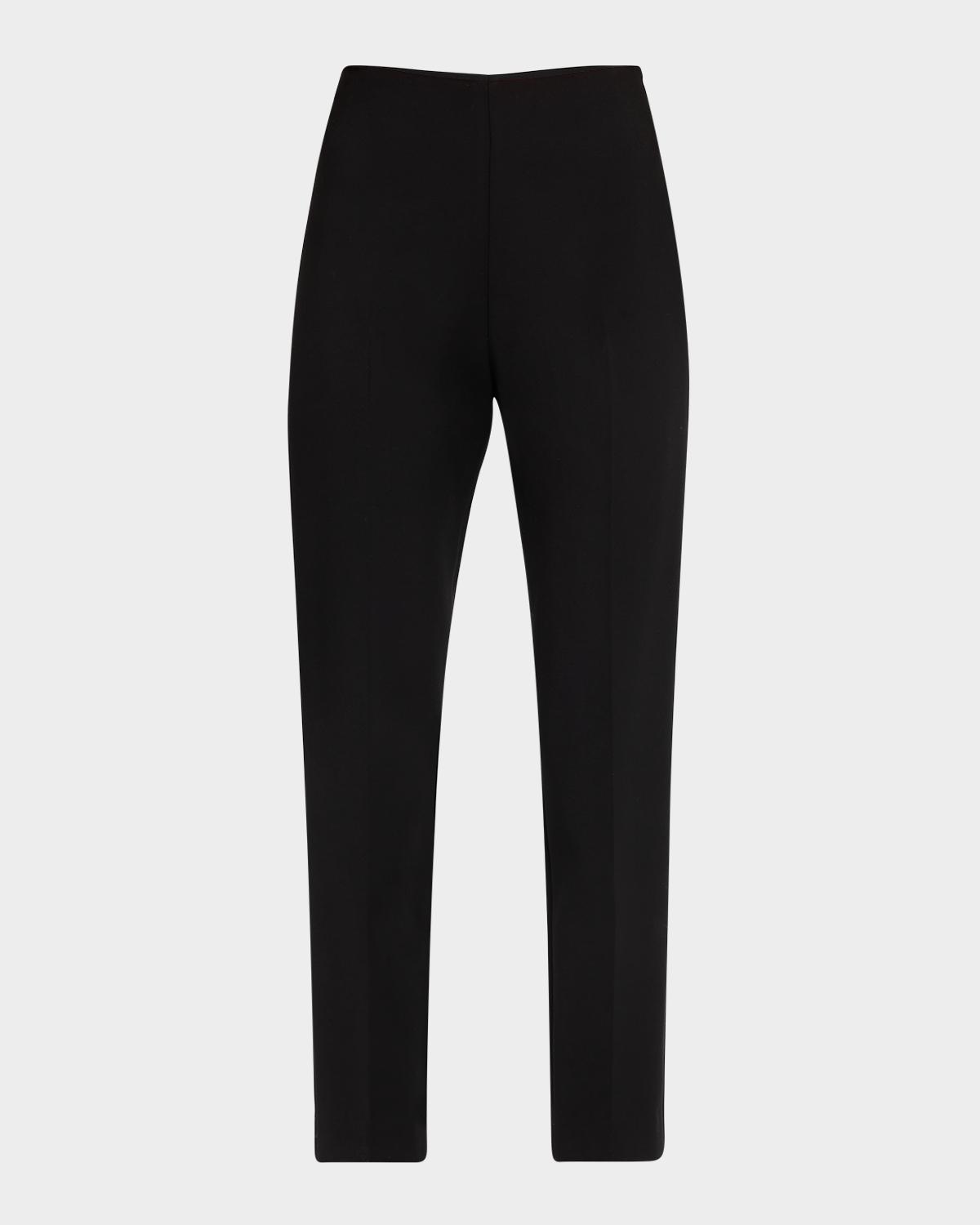 Adam Lippes Kit Slim Leg Compact Viscose Pants