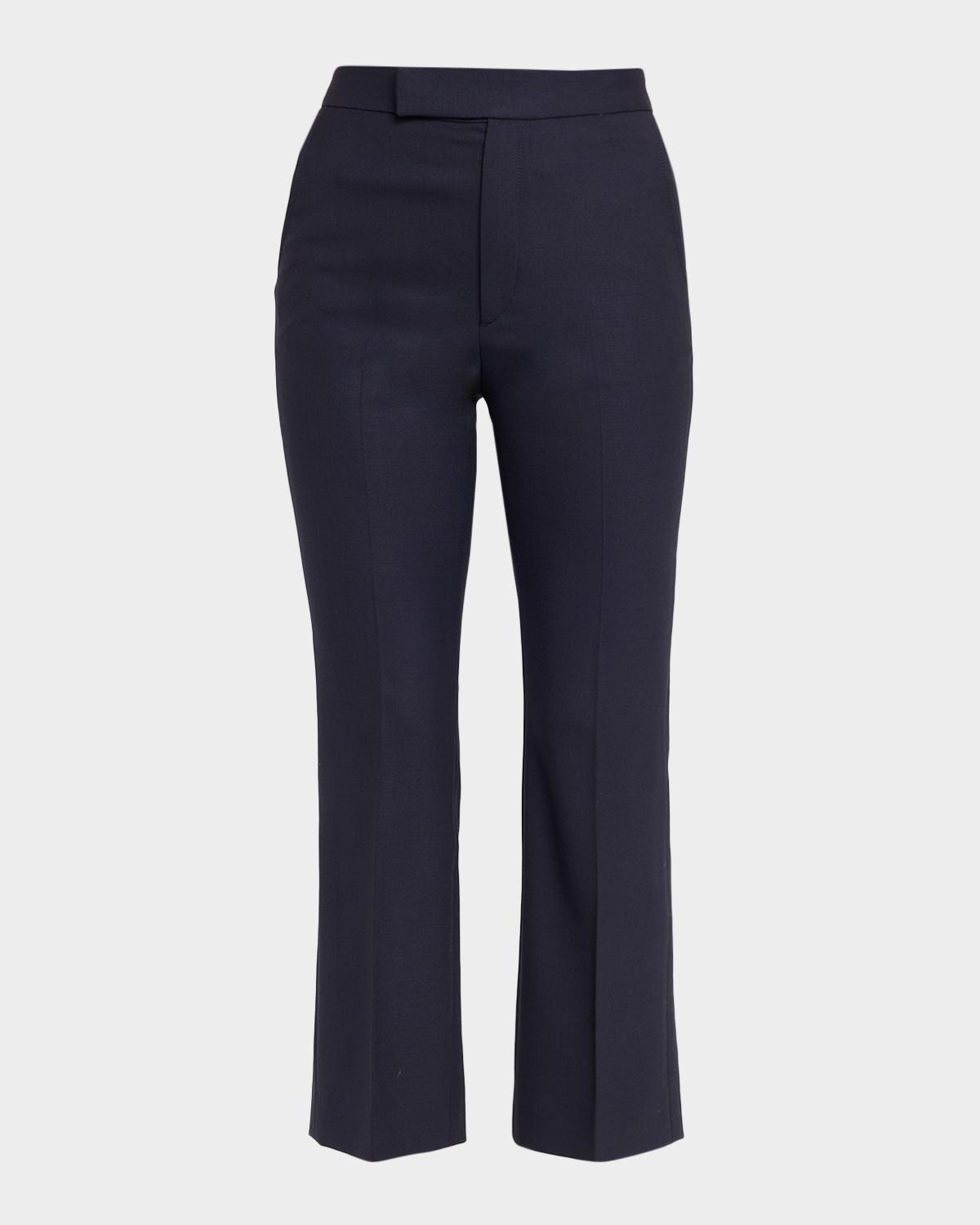 MARIA MCMANUS High-Rise Straight-Leg Crop Trousers