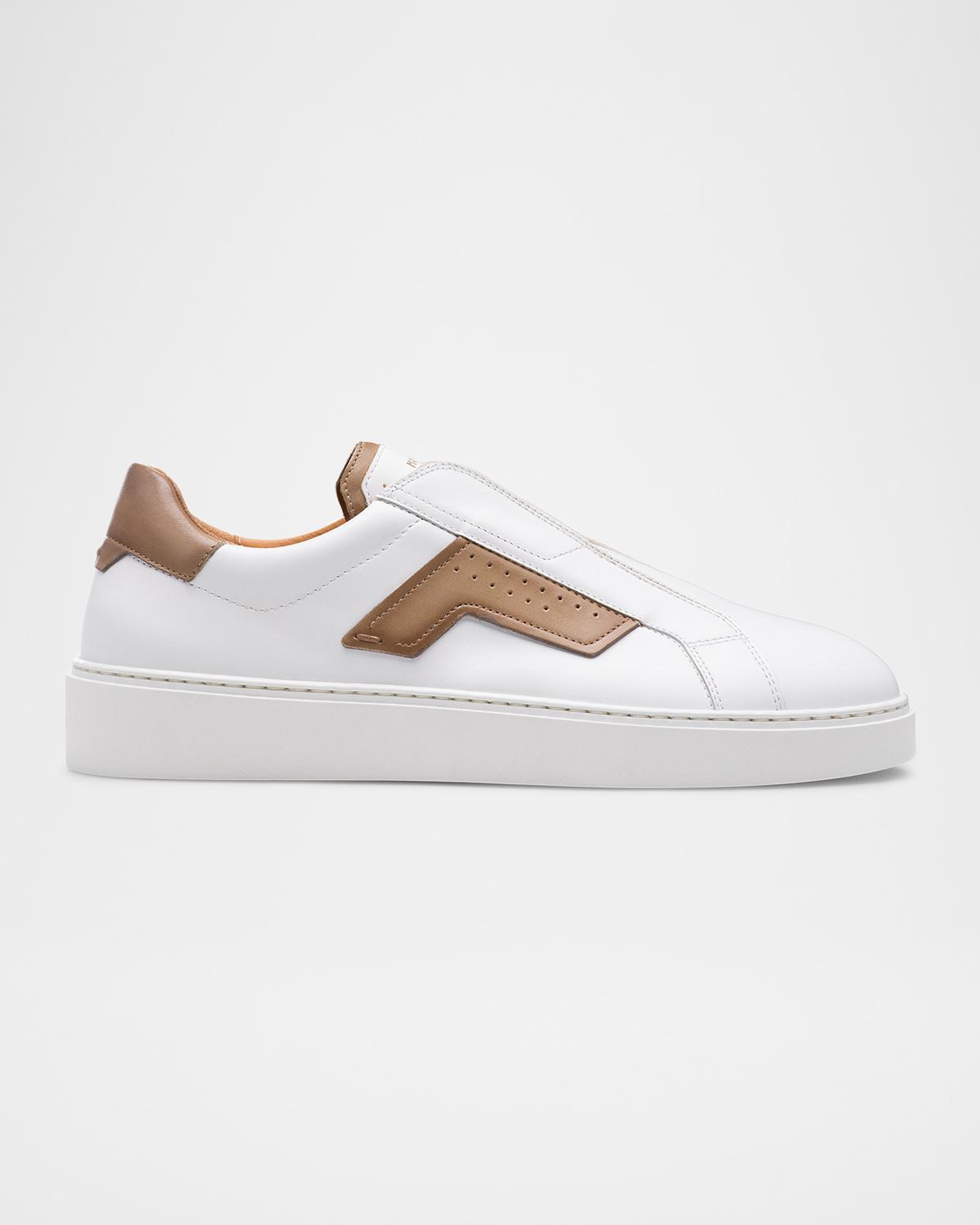 Magnanni Men's Phoenix Leather Slip-On Sneakers