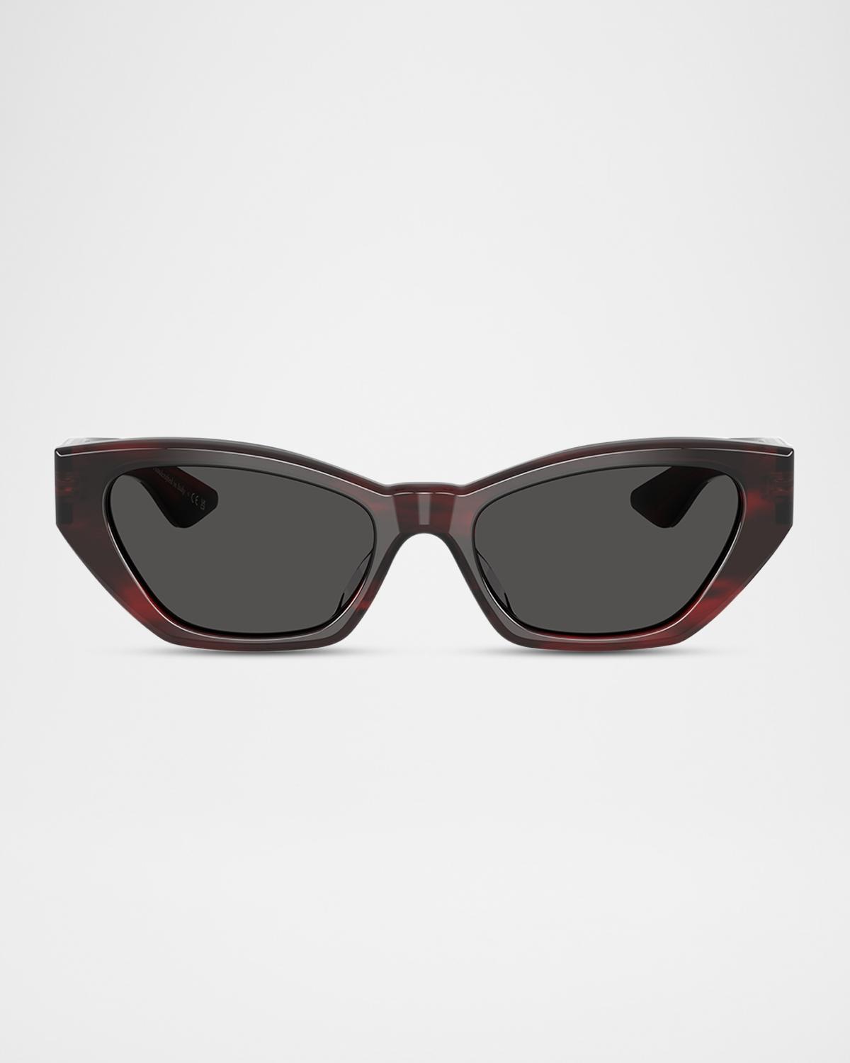 Khaite x Oliver Peoples 1961C Acetate Cat-Eye Sunglasses