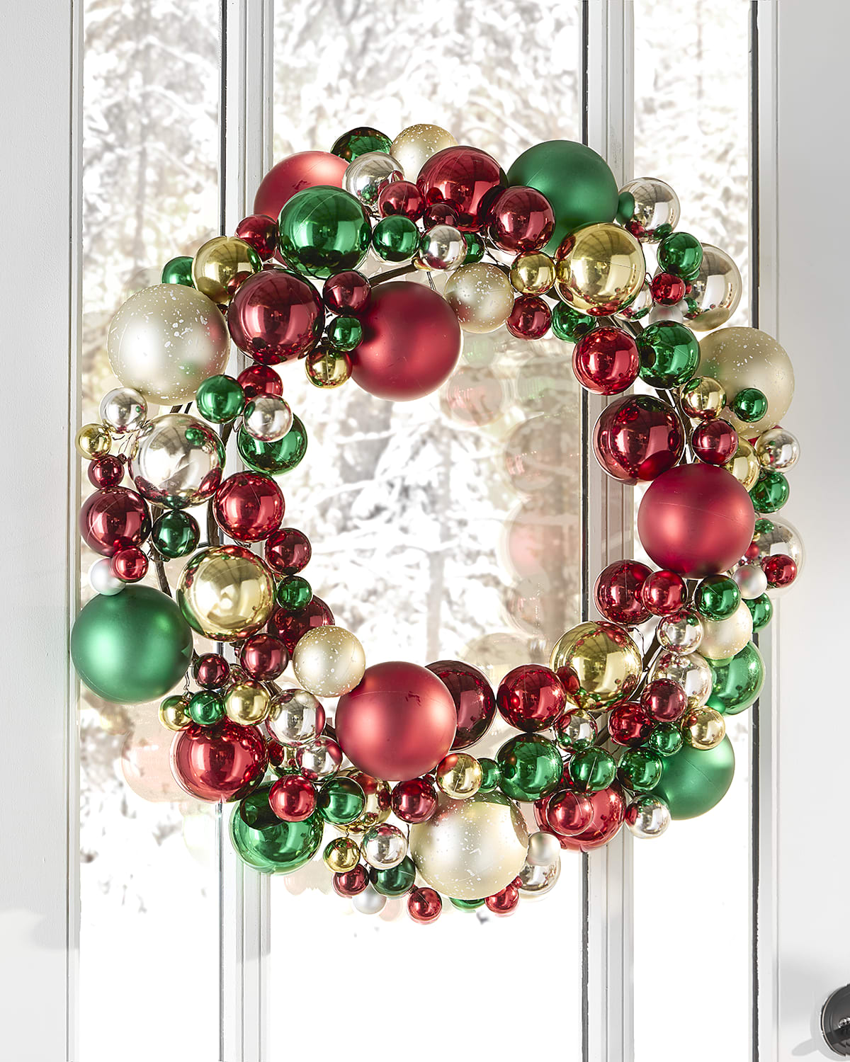 Cody Foster & Co Traditional Christmas Ornament Wreath