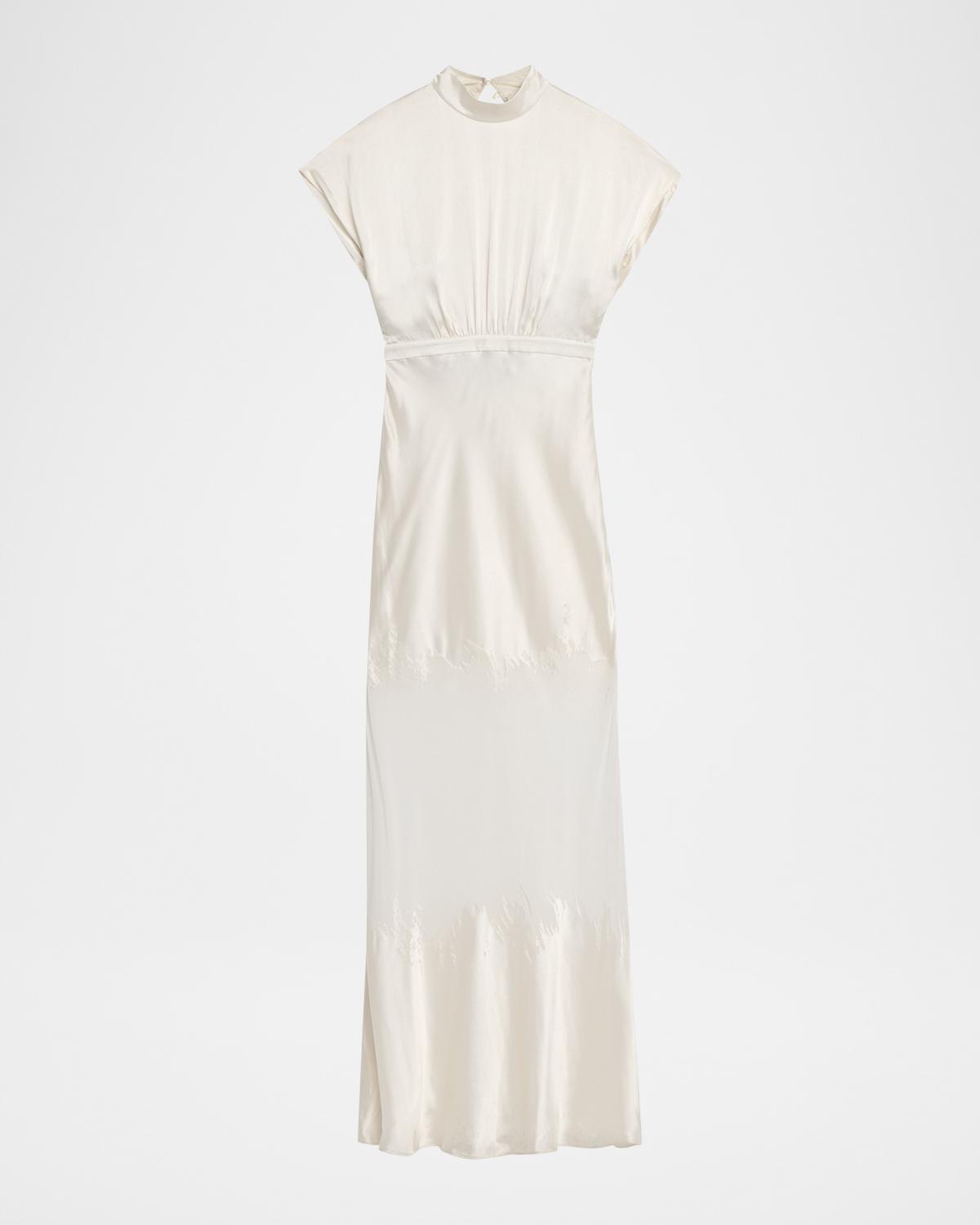 Saloni Fabienne Silk Long Dress