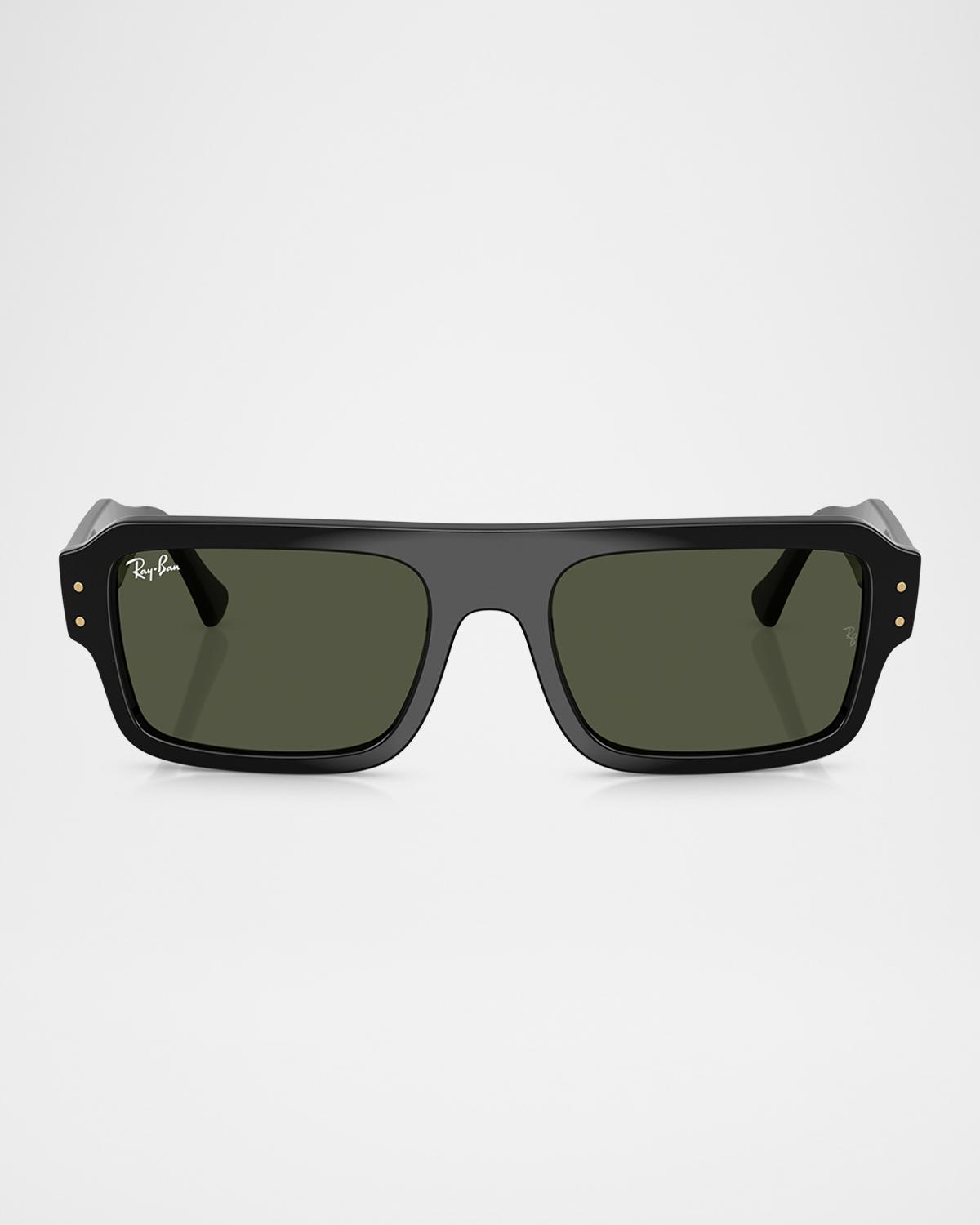 Ray-Ban RB4454 Acetate Rectangular Sunglasses