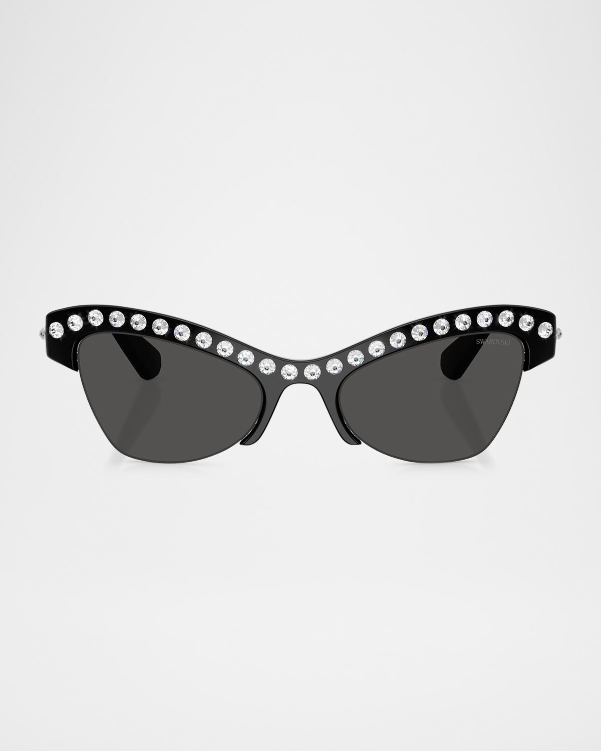 Swarovski SK6043 Crystal Butterfly Acetate Sunglasses