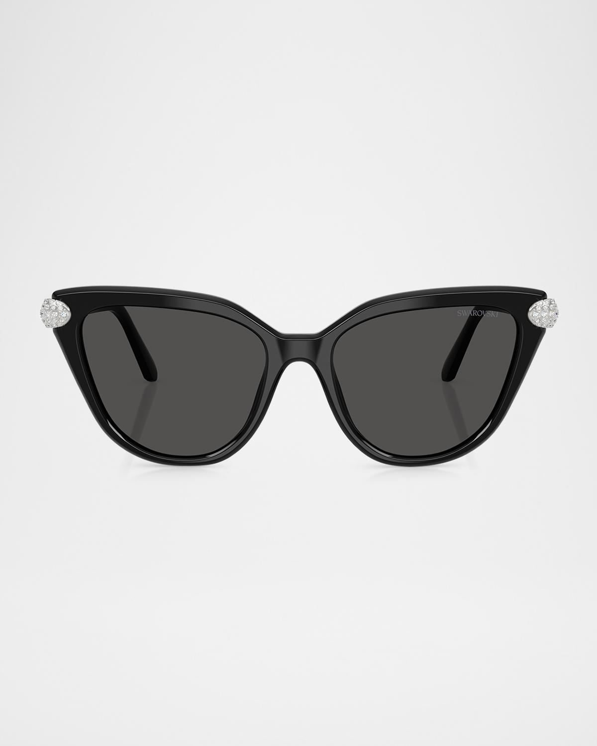 Swarovski SK6039 Cat-Eye Acetate Sunglasses