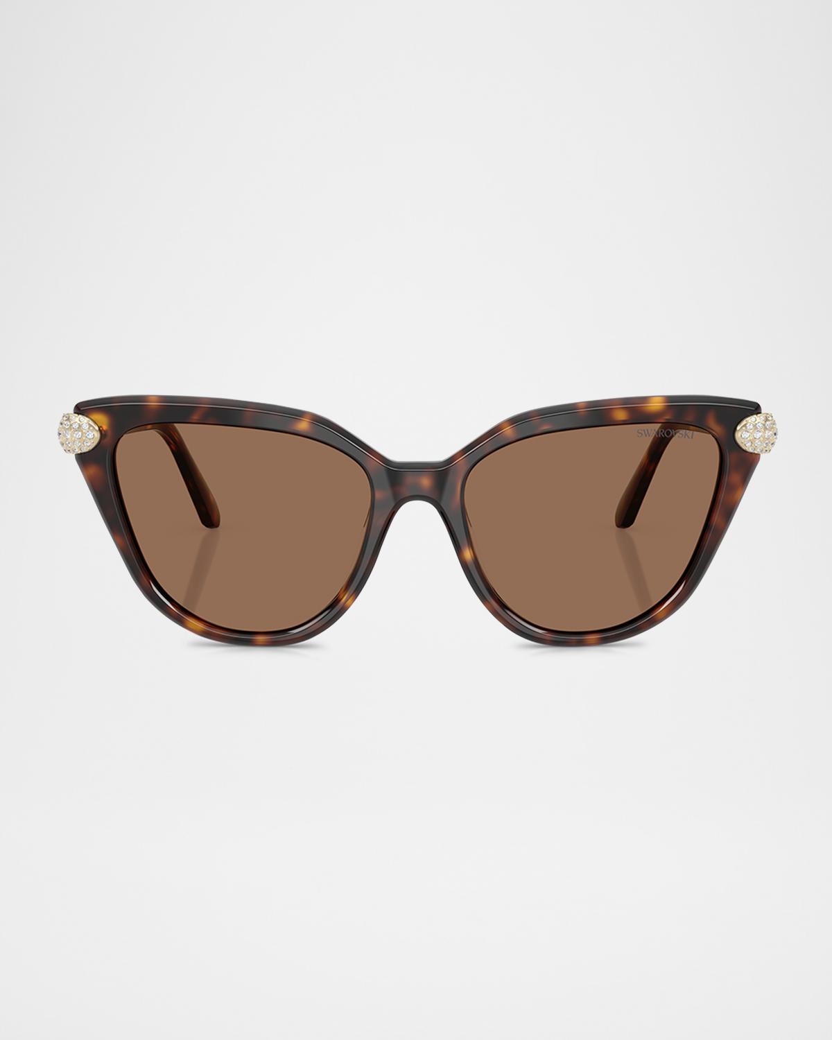 Swarovski SK6038 Cat-Eye Embellished Sunglasses