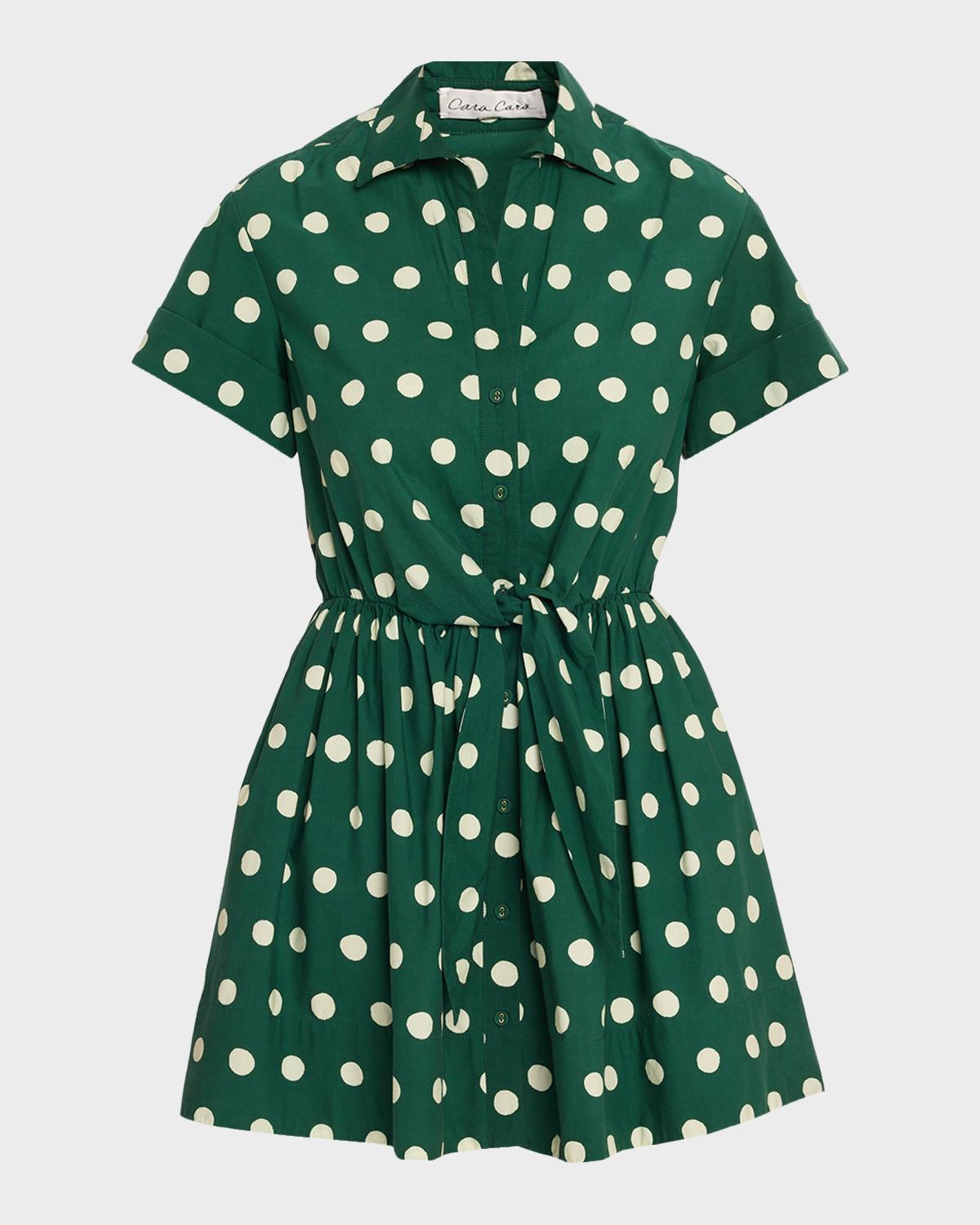 Cara Cara Asbury Floral Tie Mini Shirtdress