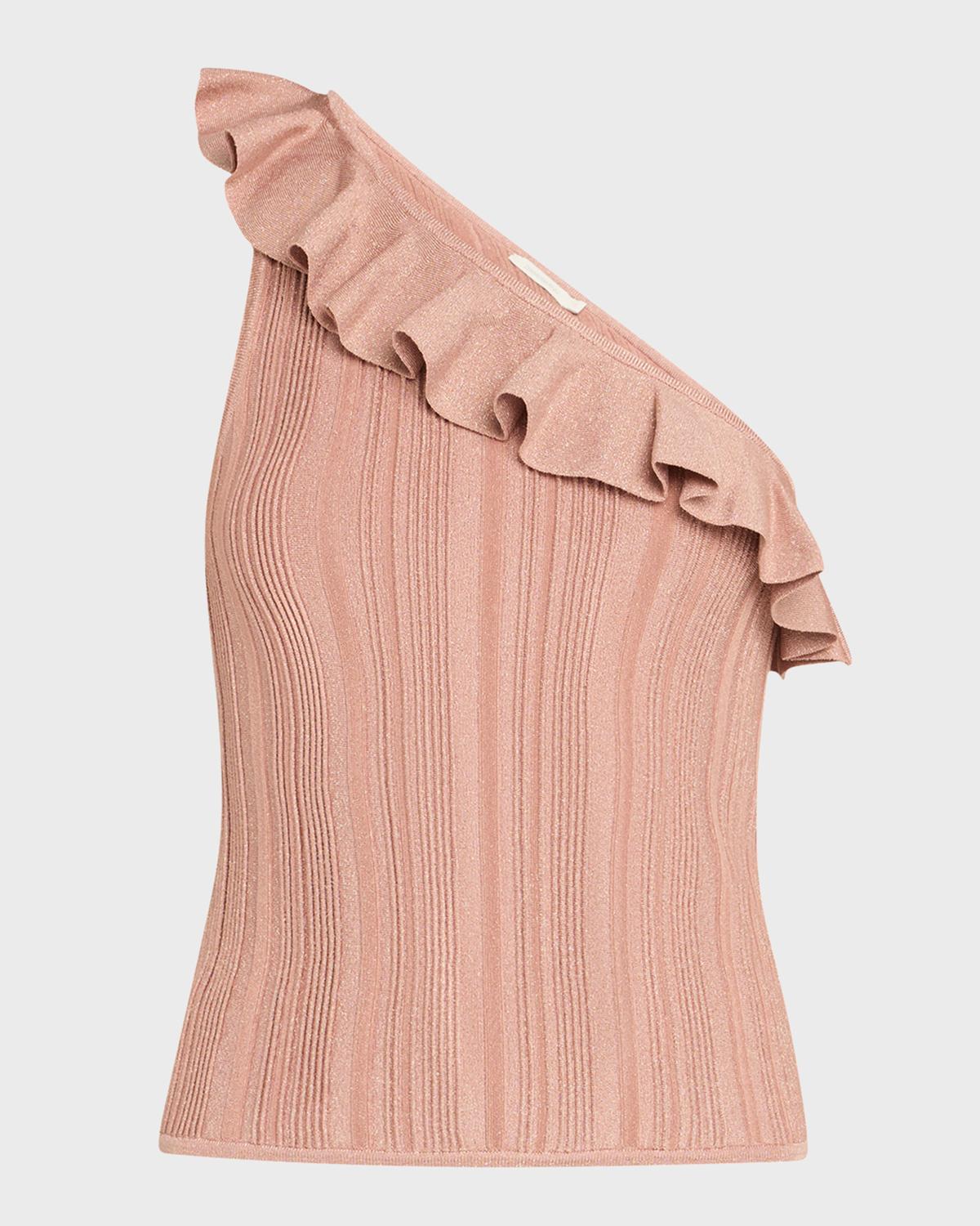 Zimmermann Lucky Metallic Frill Tank Top