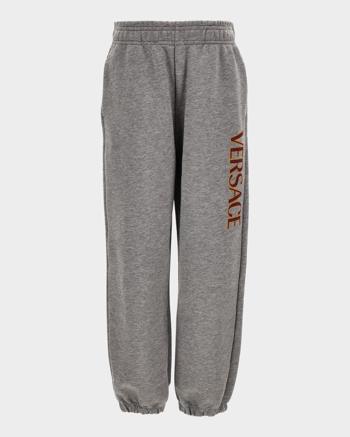Versace Boy 's Logo-Print Melange Fleece Sweatpants, Size 6-14