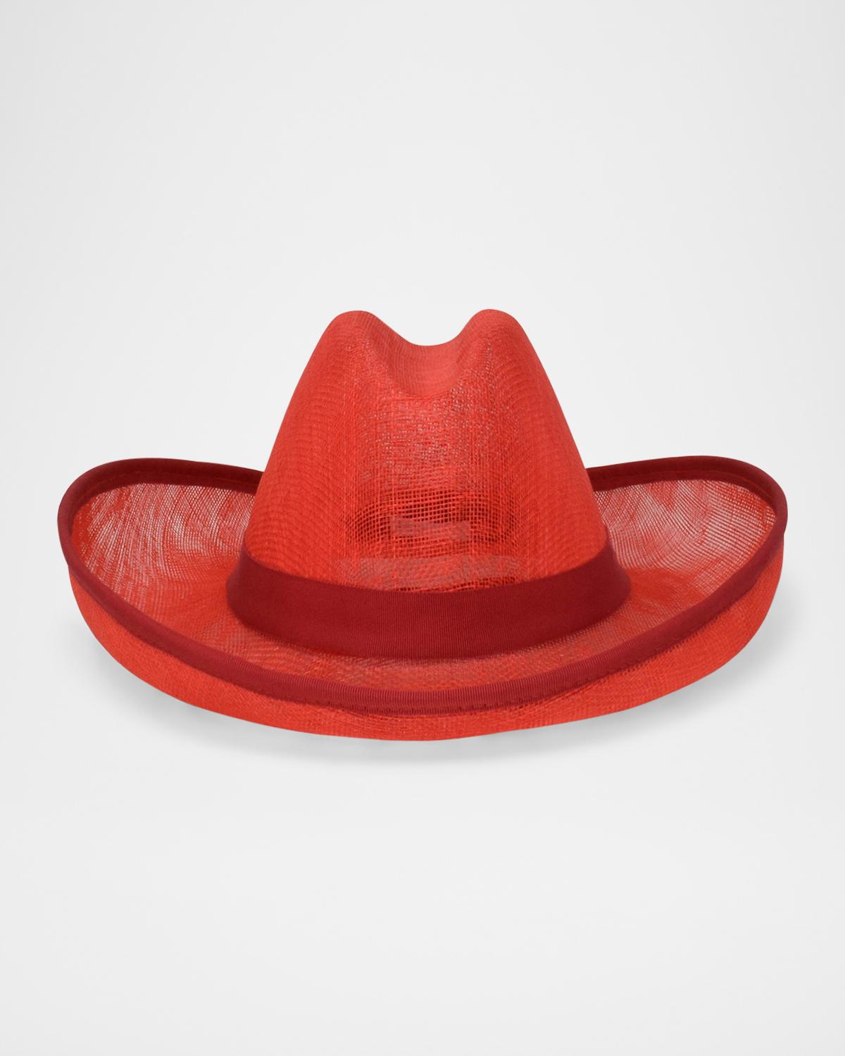 Gigi Burris Belle Mesh Cotton Fedora Hat