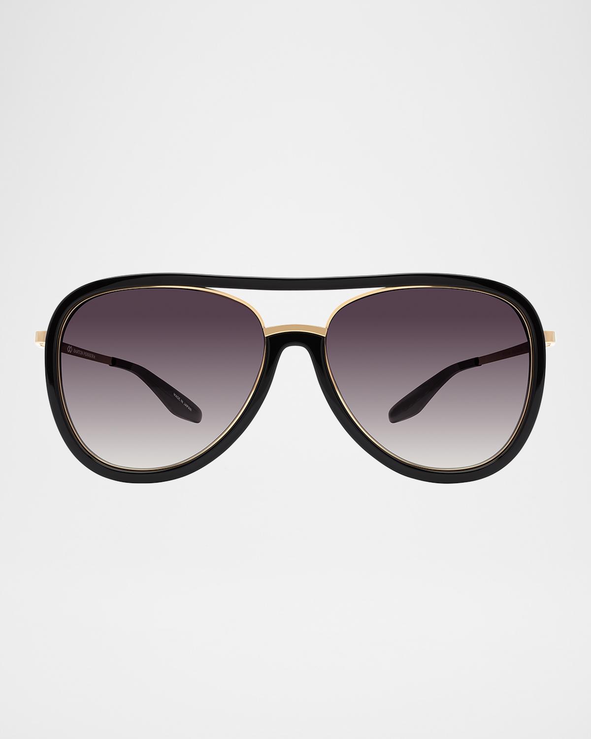 Barton Perreira Fossett Aviator Sunglasses