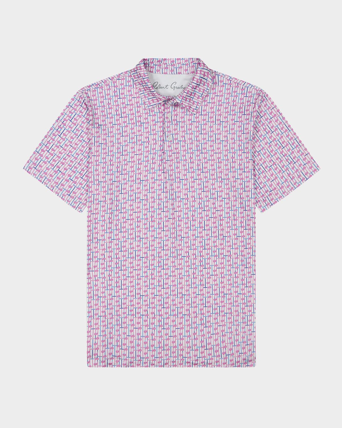 Robert Graham Men's Iron Drive Knit Polo Shirt